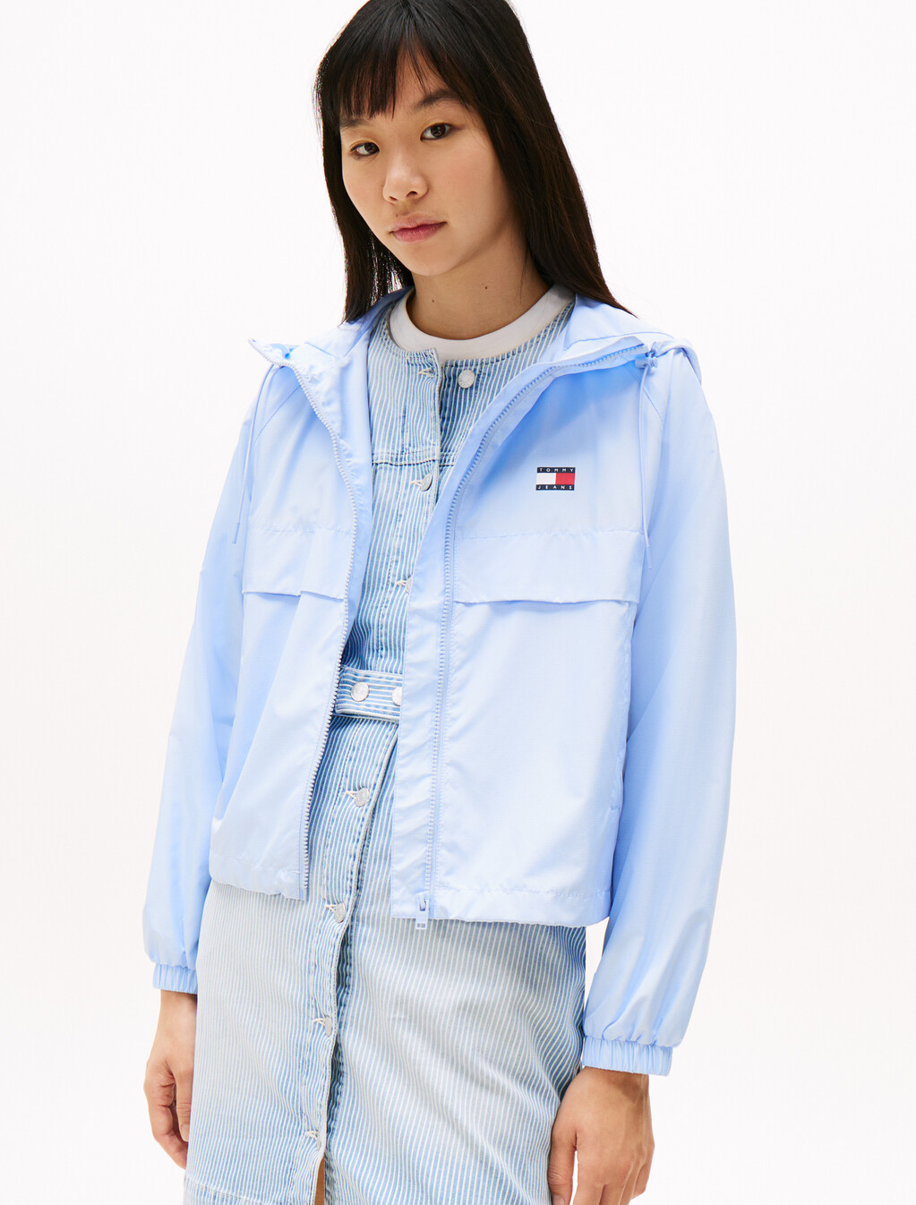Tommy Badge Windbreaker, Sweet Blue, hi-res