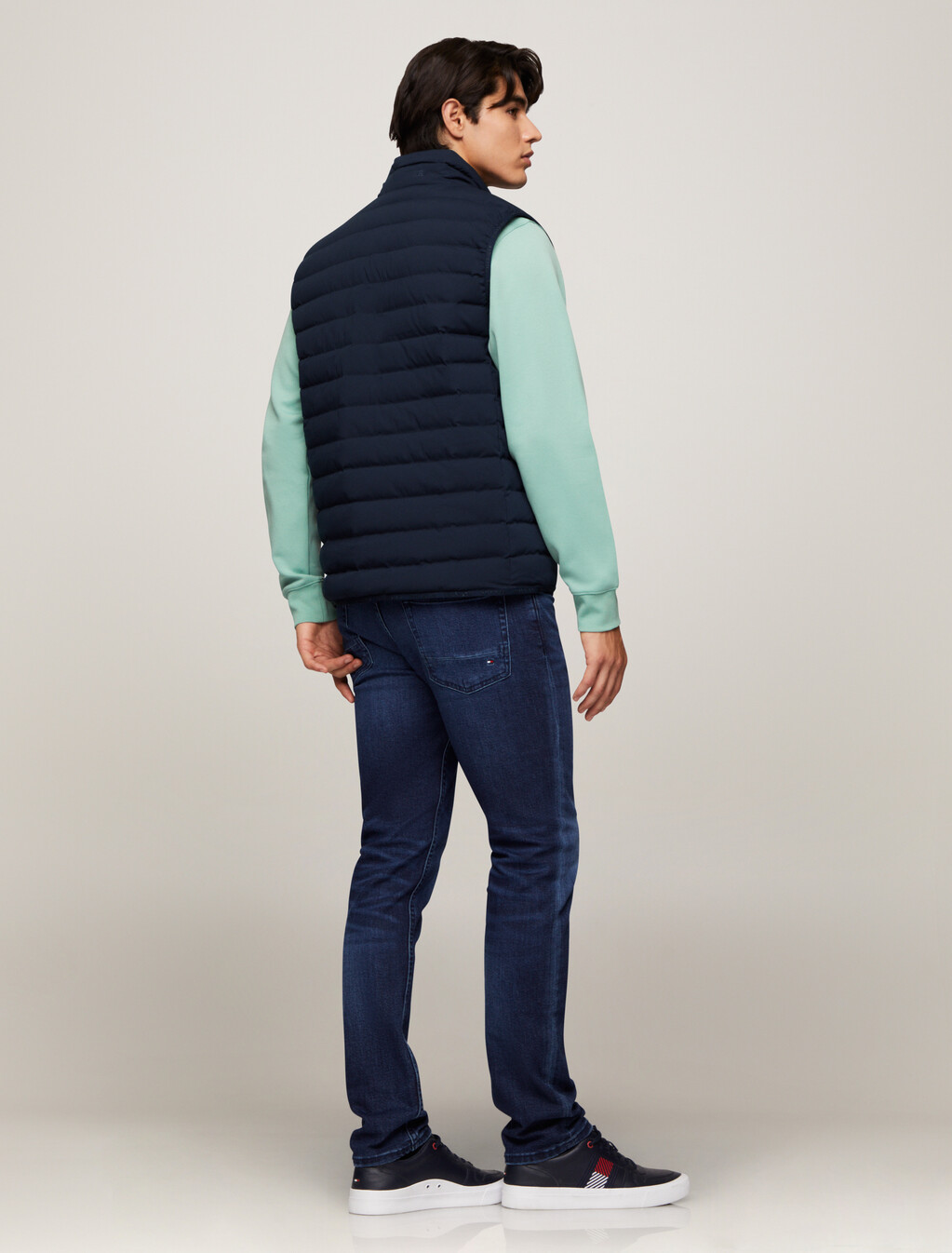 Packable Lightweight Down Vest, Desert Sky, hi-res