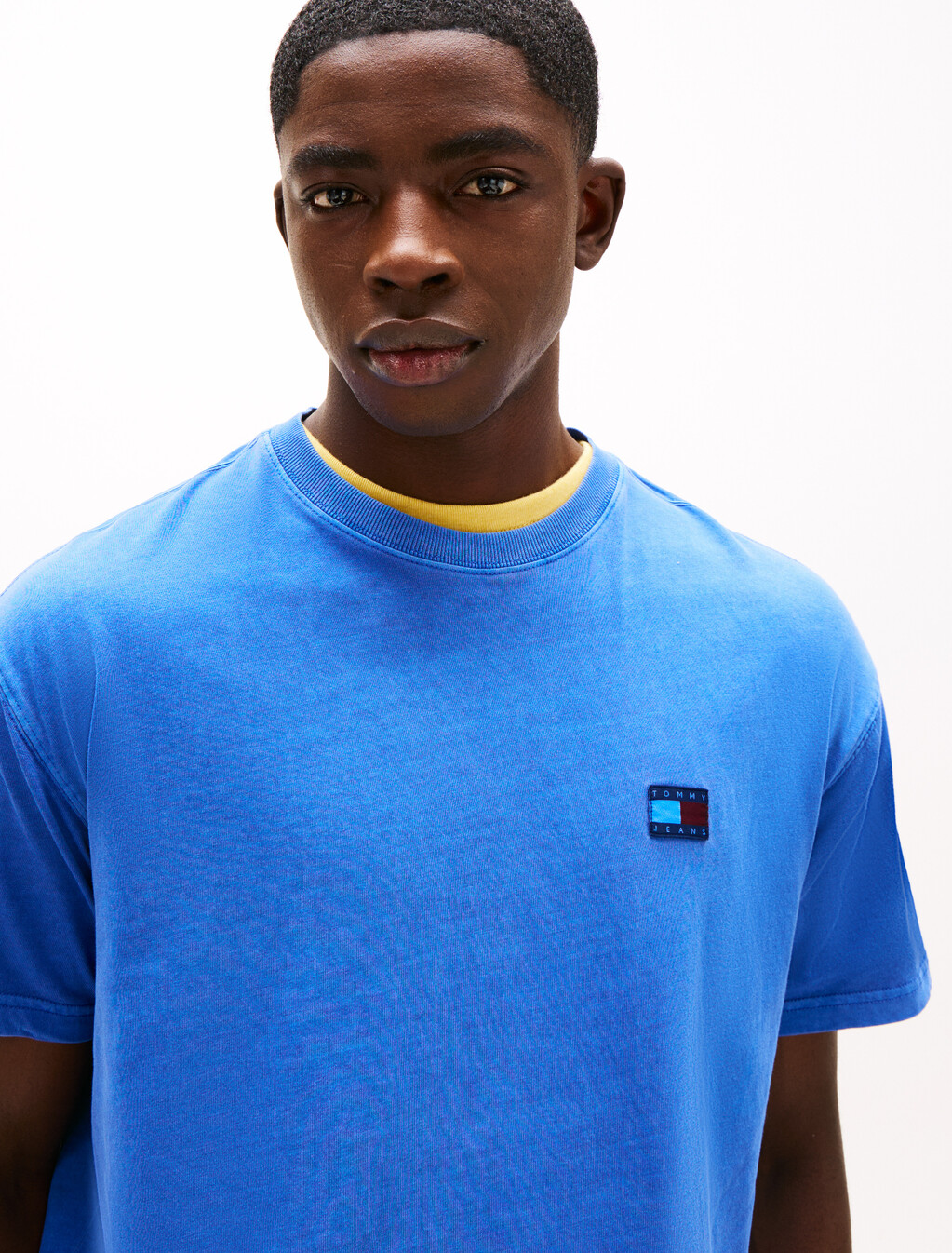 Woven Badge Relaxed T-Shirt, Tempo Blue, hi-res