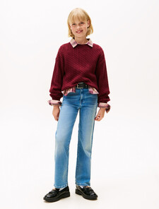 Girlfriend Light Wash Jeans, Lightused, hi-res