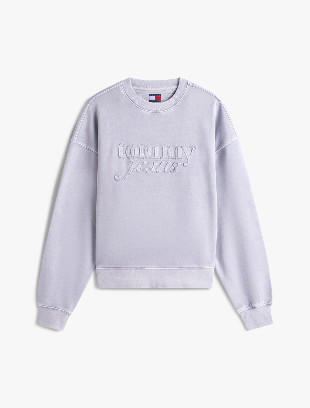 Logo Appliqu&eacute; Washed Boxy Sweatshirt, Periwinkle Dusk, hi-res