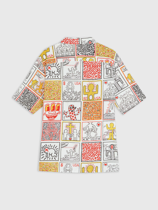 Tommy X Keith Haring One Man Show Print Dual Gender Relaxed Short Sleeve Shirt
