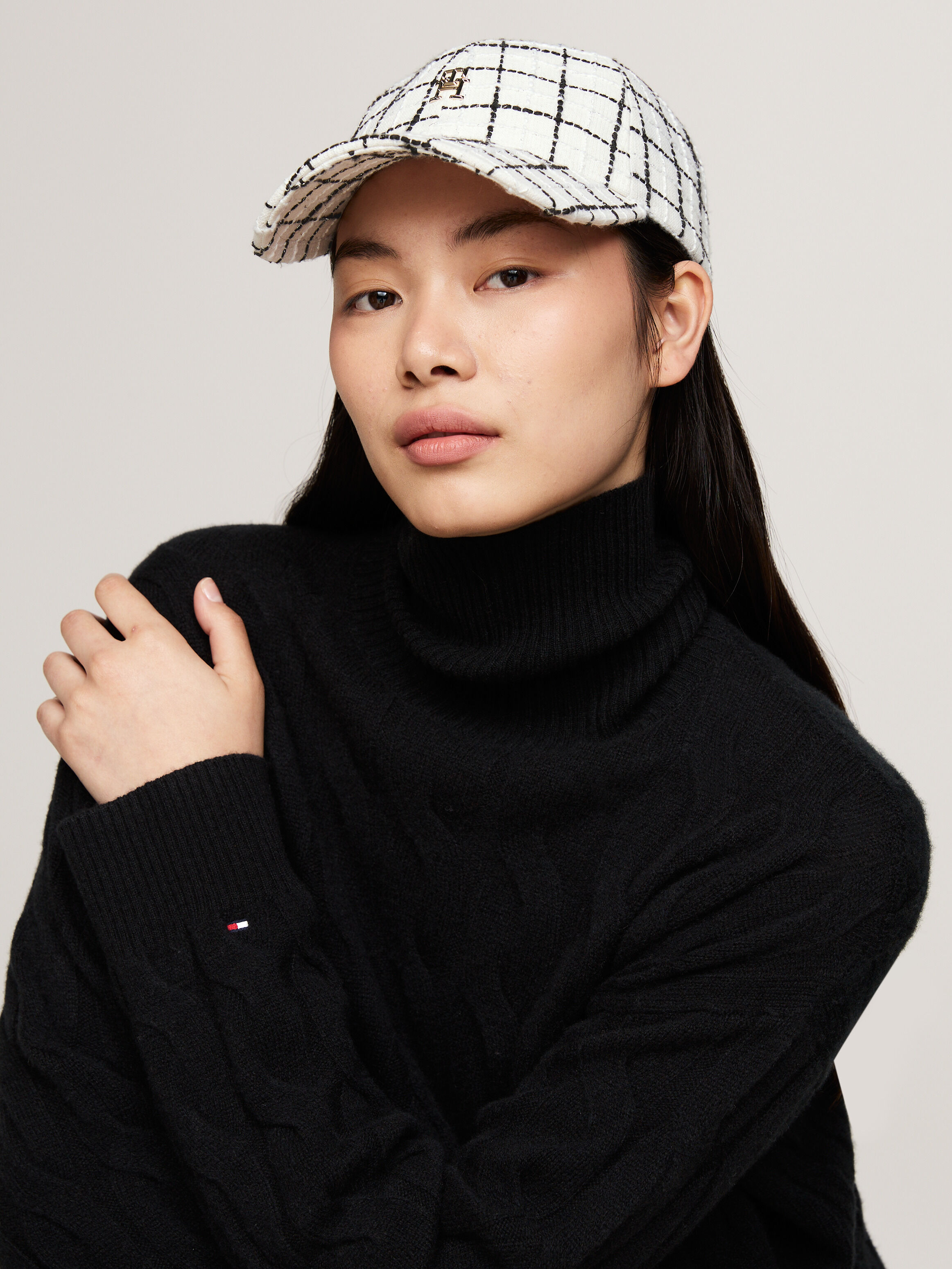 Luxe Jacquard TH Monogram Baseball Cap natural Tommy Hilfiger Hong Kong