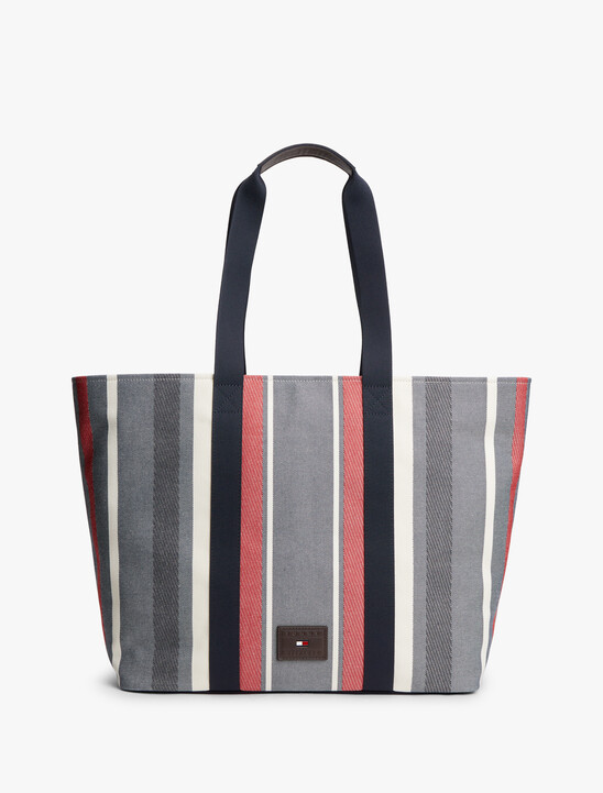 Logo Patch Jacquard Tote Bag