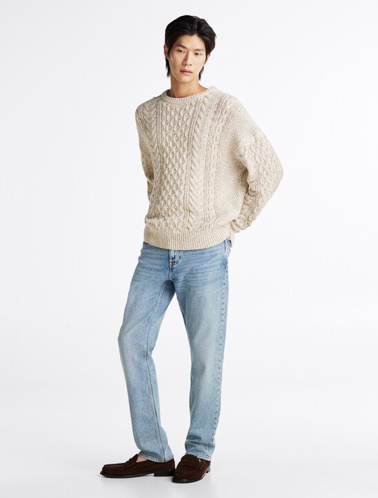 Aran Cable Knit Relaxed Jumper