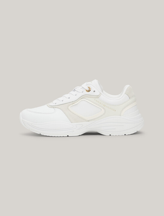 Sport Casual Chunky Leather Runner Trainers