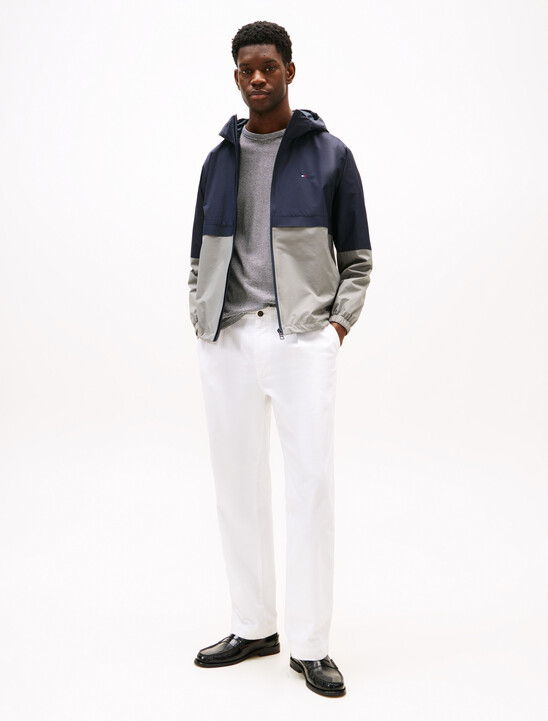 Color Block Hooded Jacket