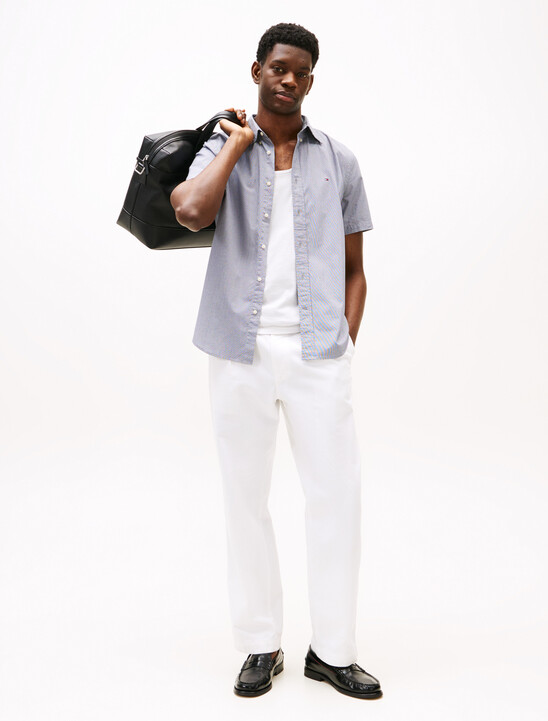 TH Flex Micro Houndstooth Poplin Shirt