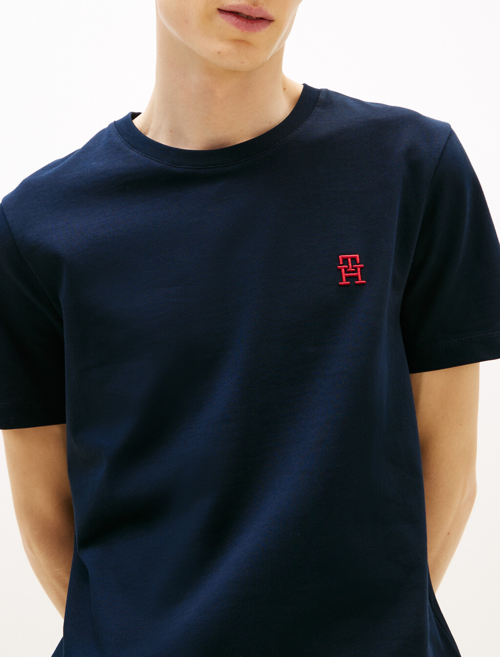 Contrast TH Monogram Embroidery T-Shirt, Desert Sky, hi-res