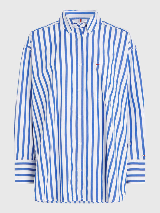 Tommy Icons Stripe Oversized Shirt