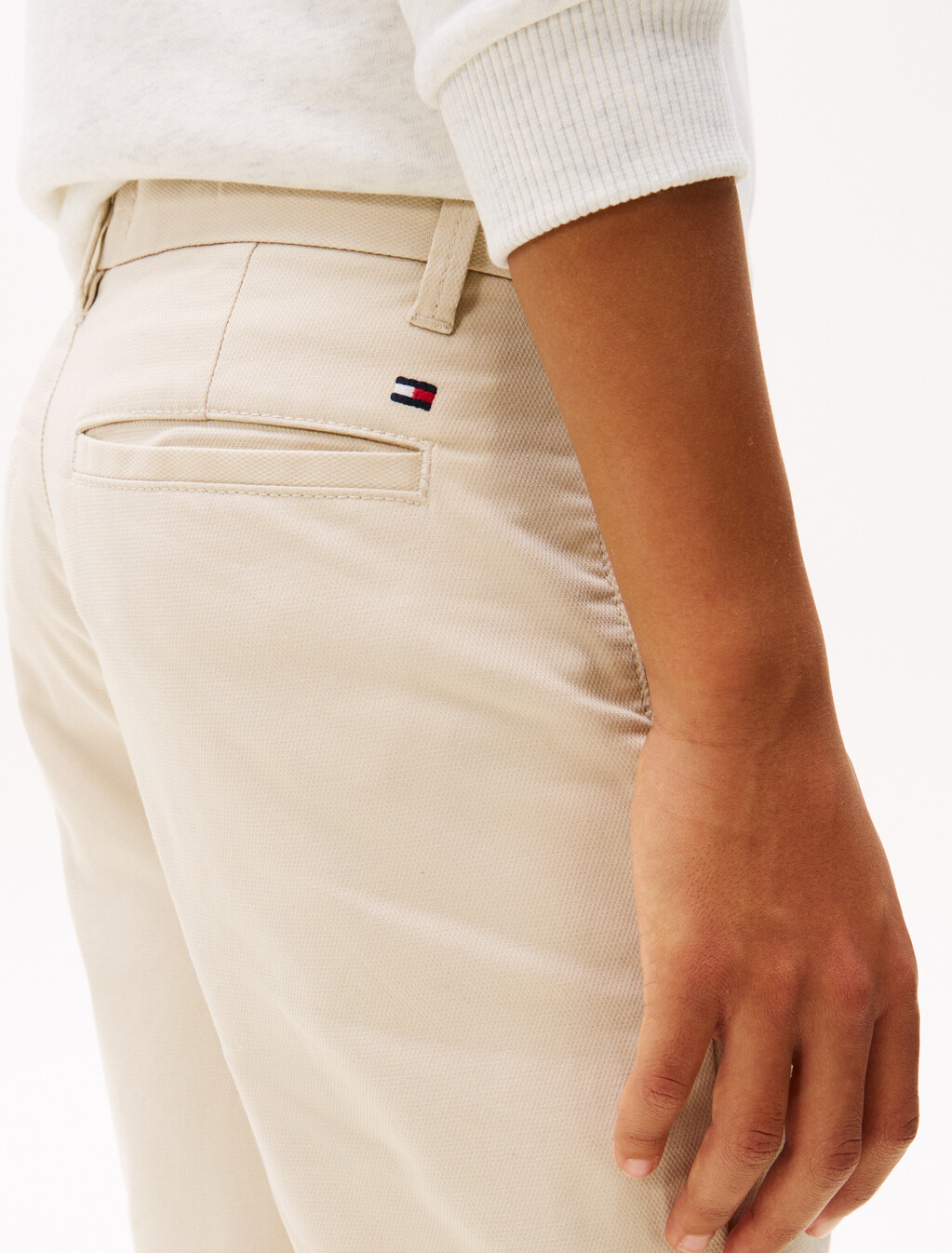 Belted Woven Shorts, Classic Beige, hi-res