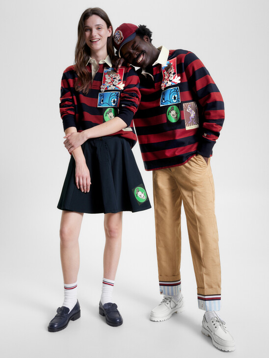 DISNEY X TOMMY PATCH RELAXED RUGBY SHIRT