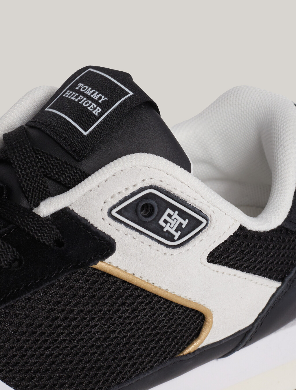 Essential Elevated Suede Runner Trainers, Black, hi-res