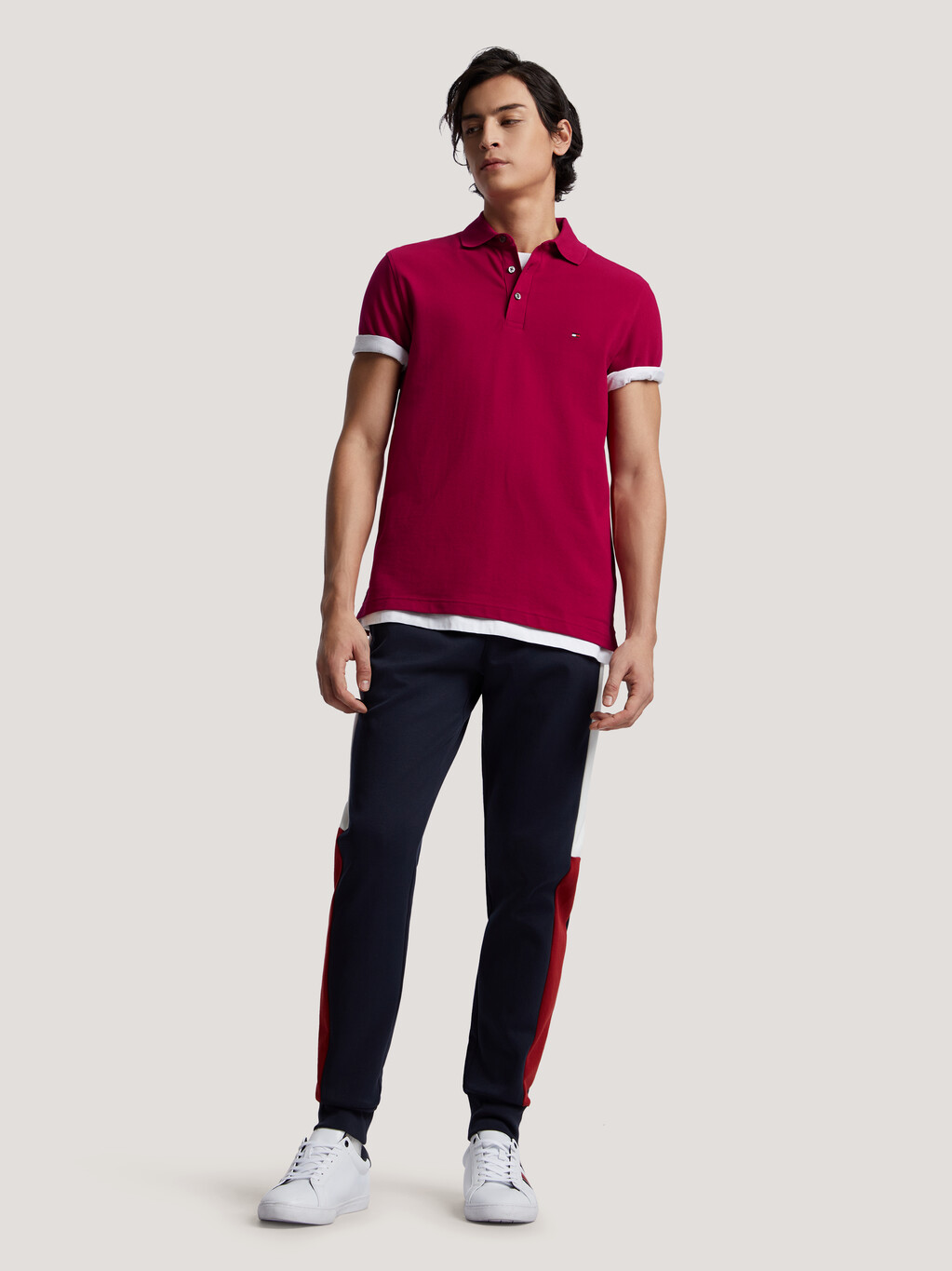 1985 Collection Slim Fit Polo, Royal Berry, hi-res