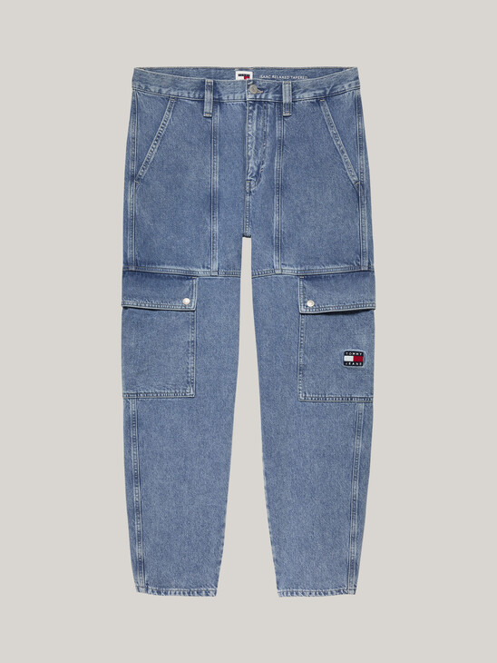 Isaac Relaxed Taper Utility Jeans