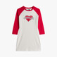 Ivory Marl / Primary Red