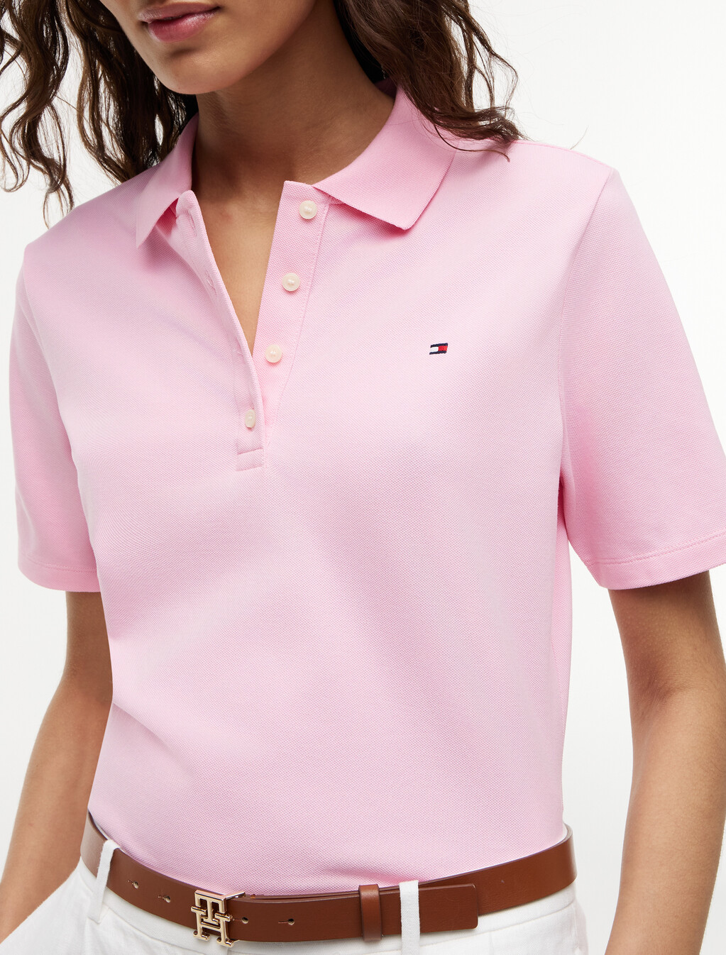 1985 Collection Flag Embroidery Regular Polo, Classic Pink, hi-res