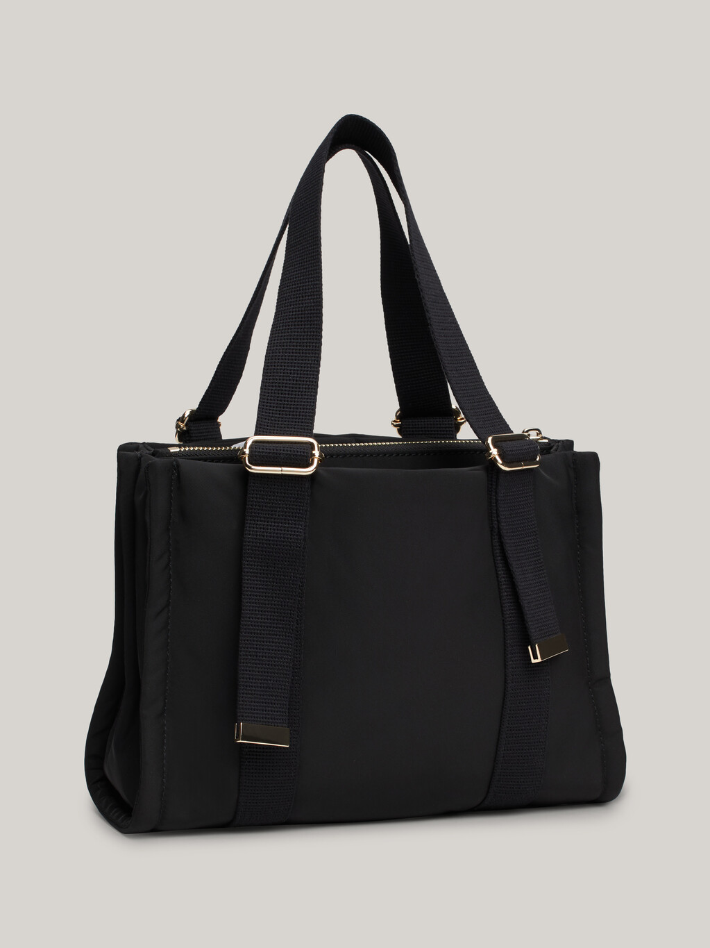 TH Monogram Tote, Black, hi-res