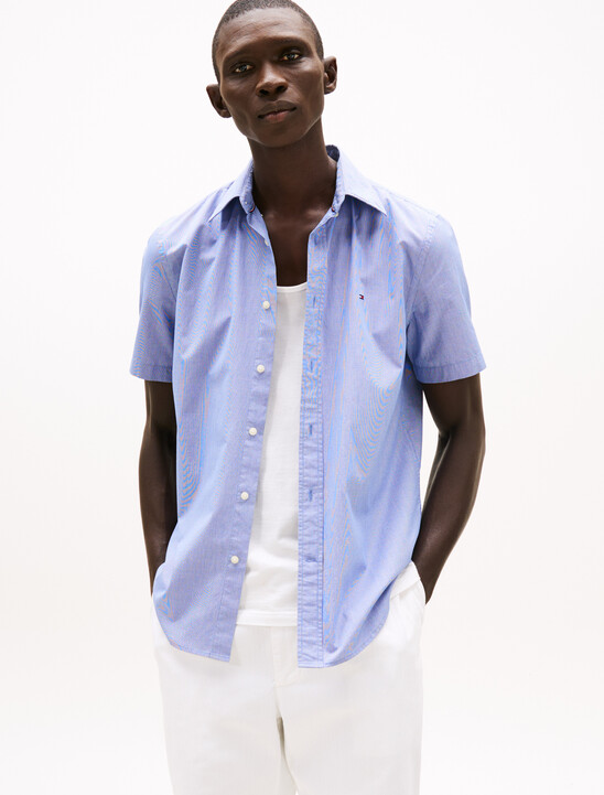 TH Flex Micro Houndstooth Poplin Shirt
