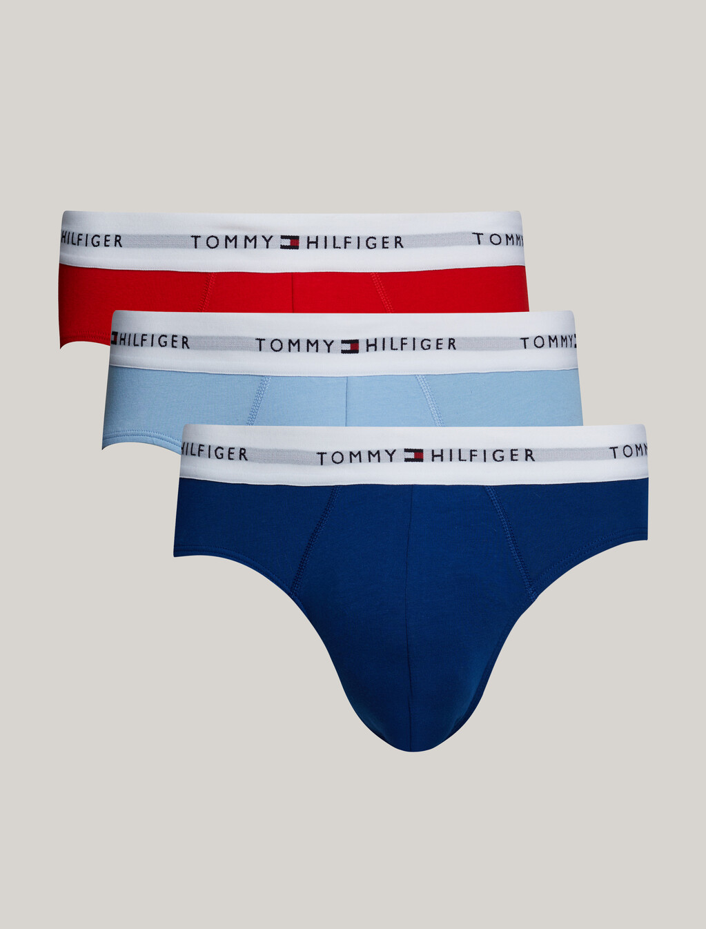3 件裝標誌三角內褲, Fierce Red/Well Water/Anchor Blue, hi-res