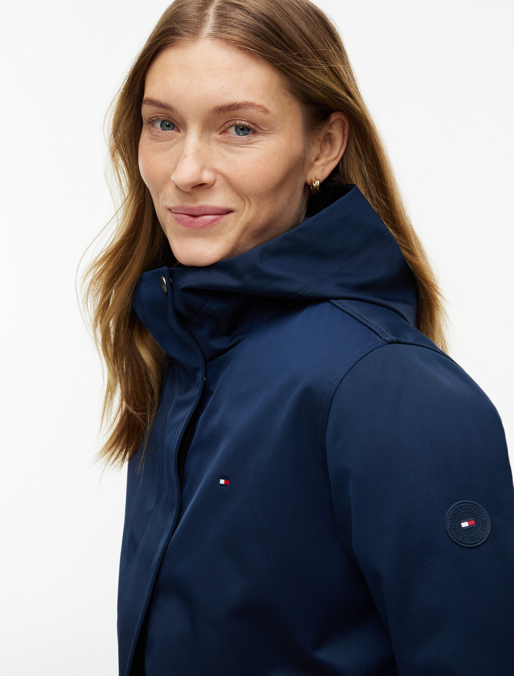 3-In-1 Down Hooded Parka, Dark Blue, hi-res