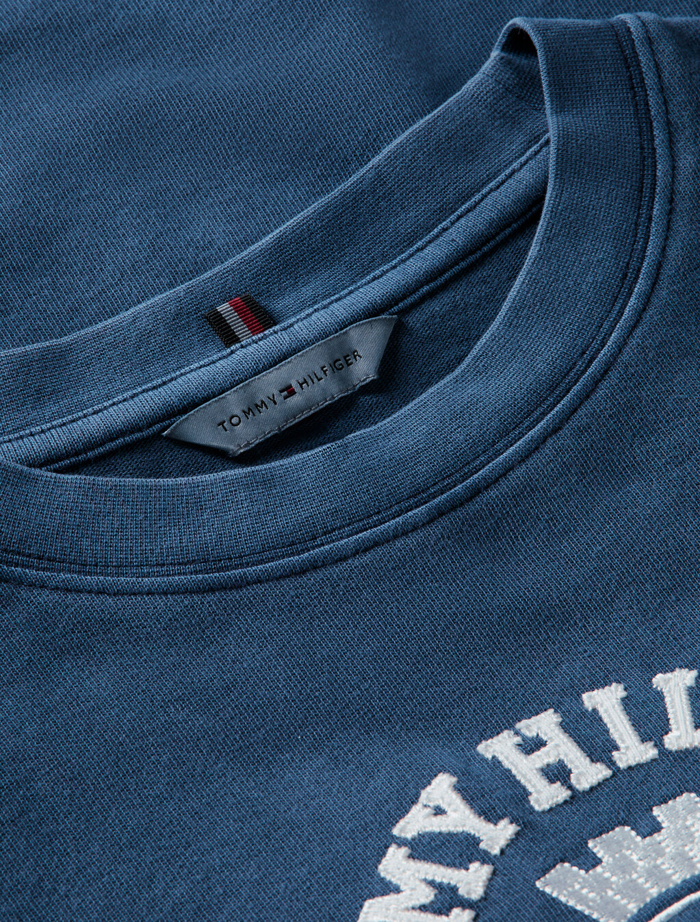 Crest Embroidery Relaxed Washed Jersey T-Shirt, Dark Night Navy, hi-res