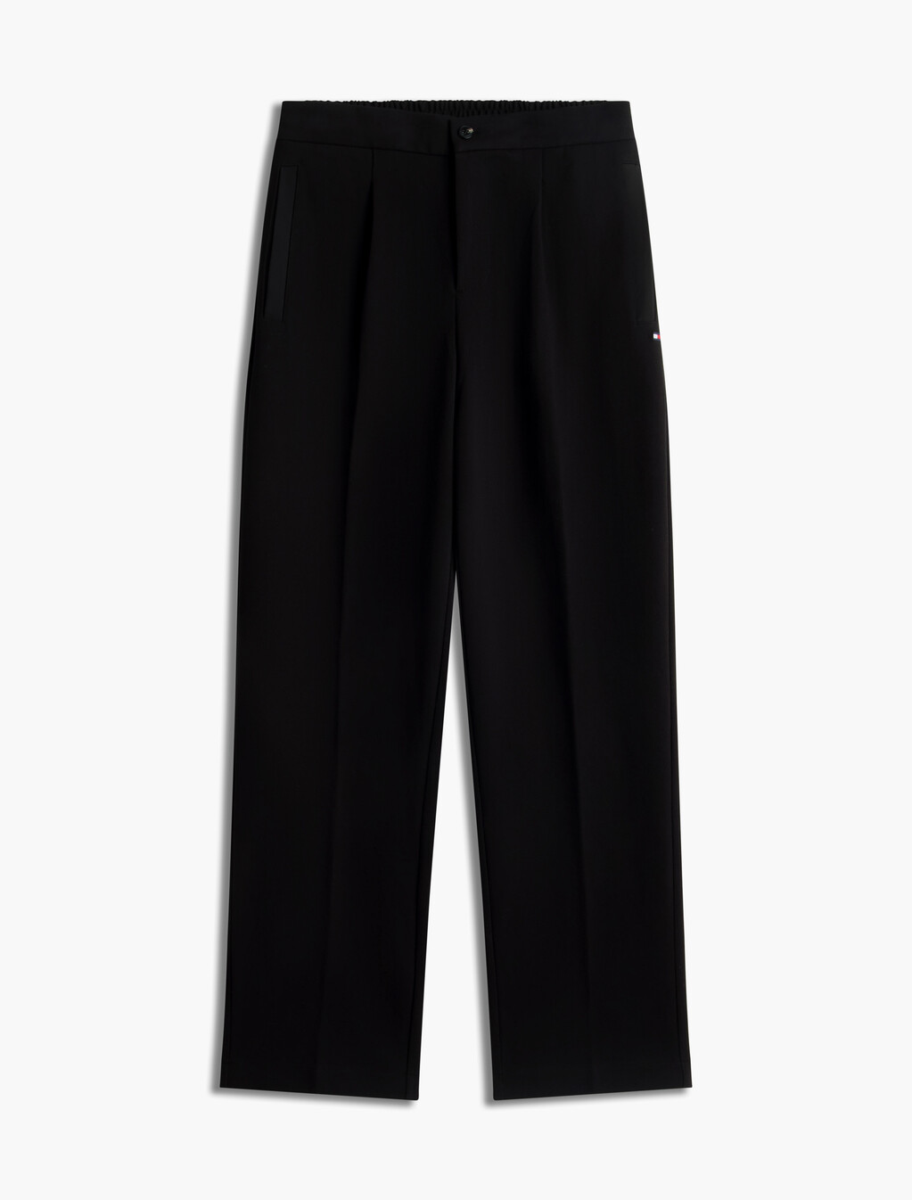 Mixed Texture Twill Joggers, Black, hi-res
