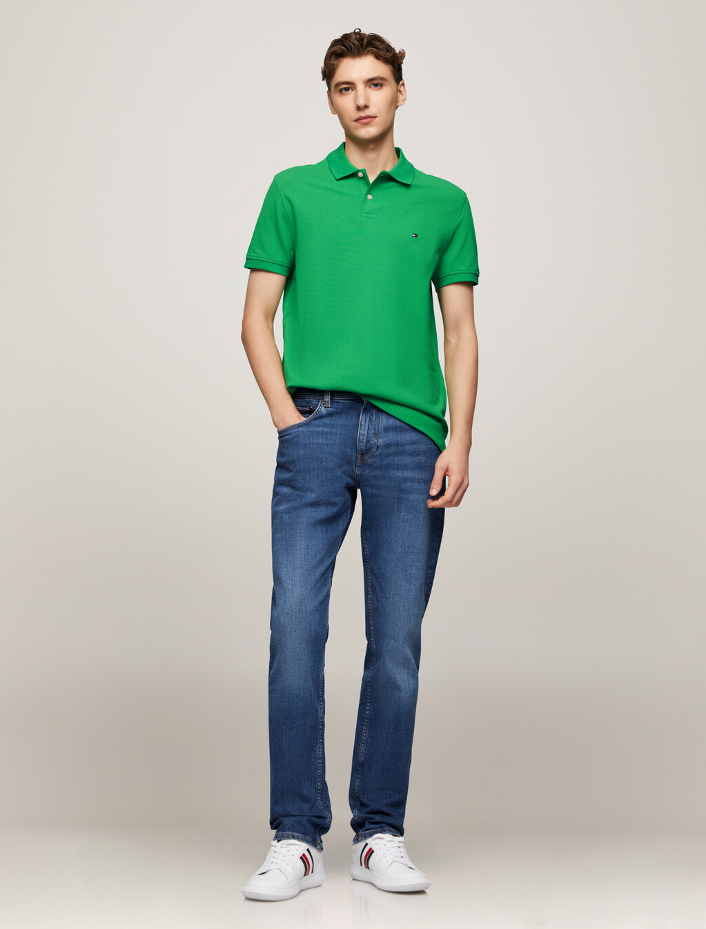 1985 標準版型 Polo 衫, Radiant Green, hi-res