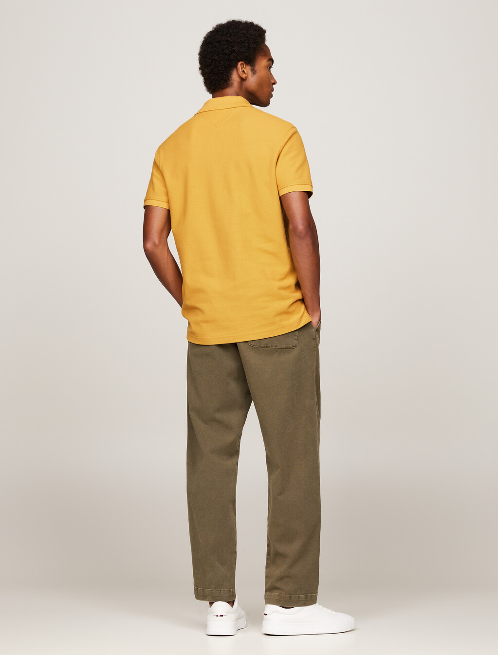 Chain Stitch Logo Embroidery Polo, City Yellow, hi-res