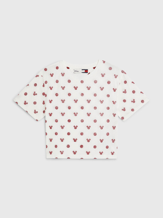 Disney X Tommy Polka Dot Cropped T-Shirt