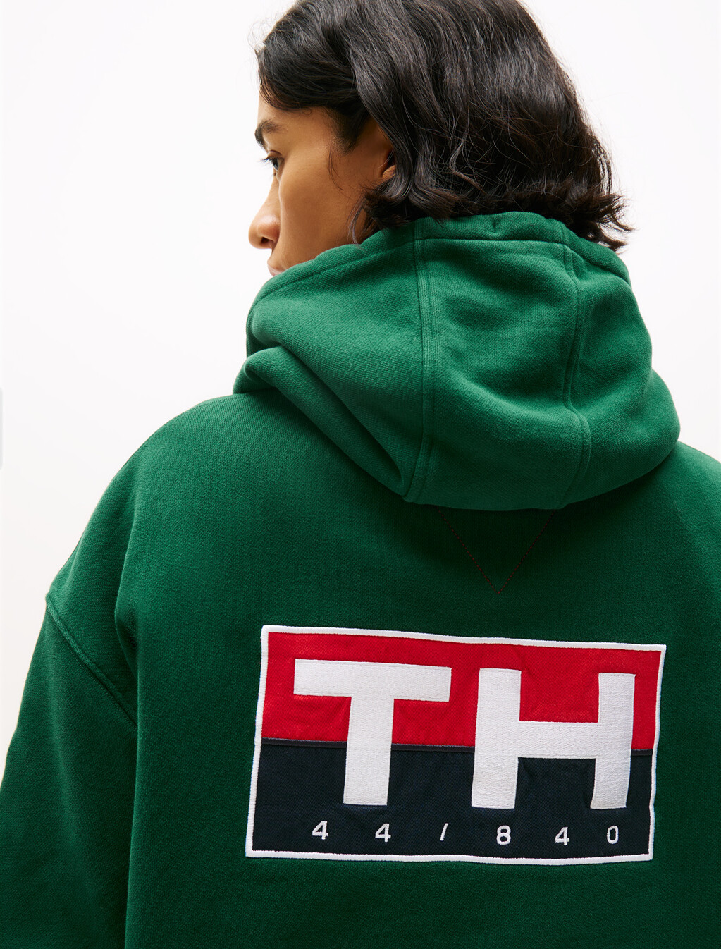 Hilfiger Sailing Relaxed Back Logo Hoody, Ornamental Green, hi-res