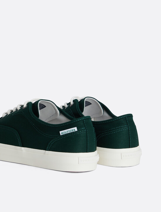 Canvas Embossed Logo Trainers