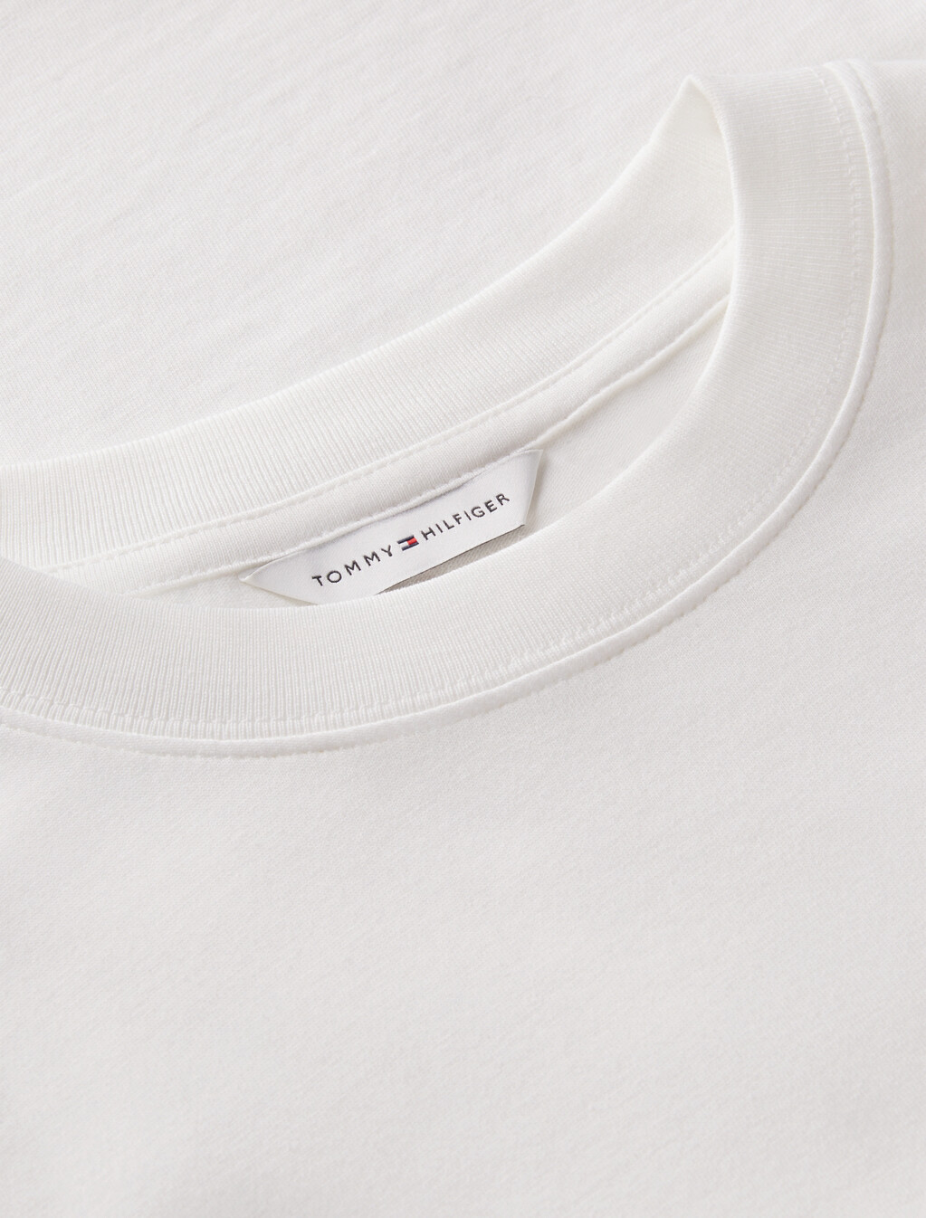 Logo Jersey Crew Neck T-Shirt, Ecru, hi-res