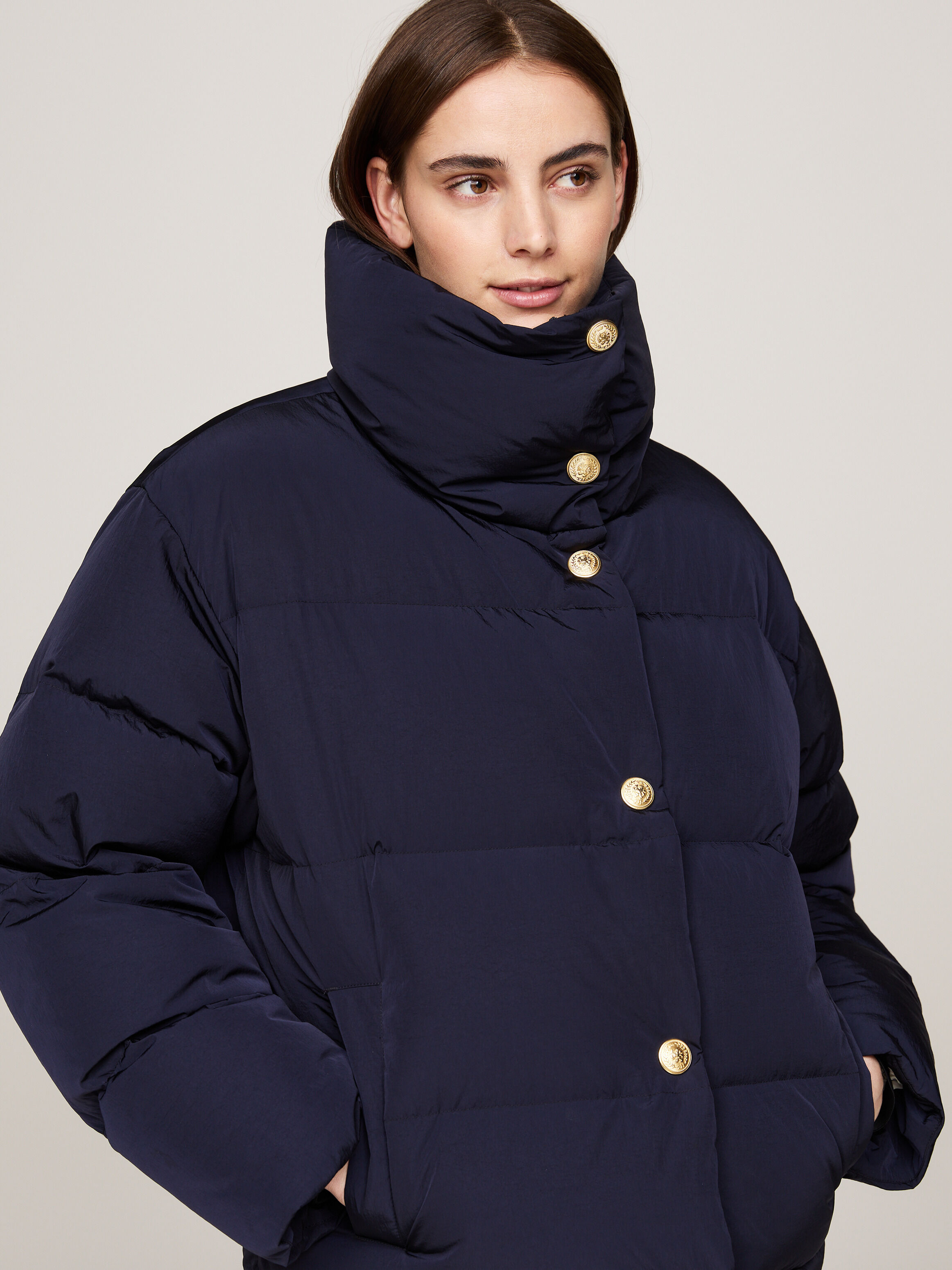 Tommy hilfiger oversized puffer jacket top