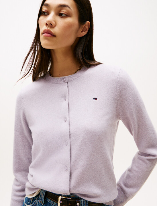 Cashmere Round Neck Cardigan