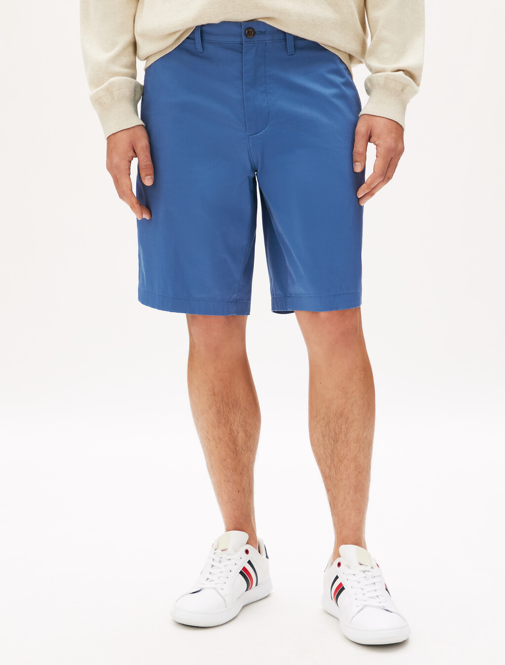 Brooklyn Cotton Satin Shorts, Award Blue, hi-res