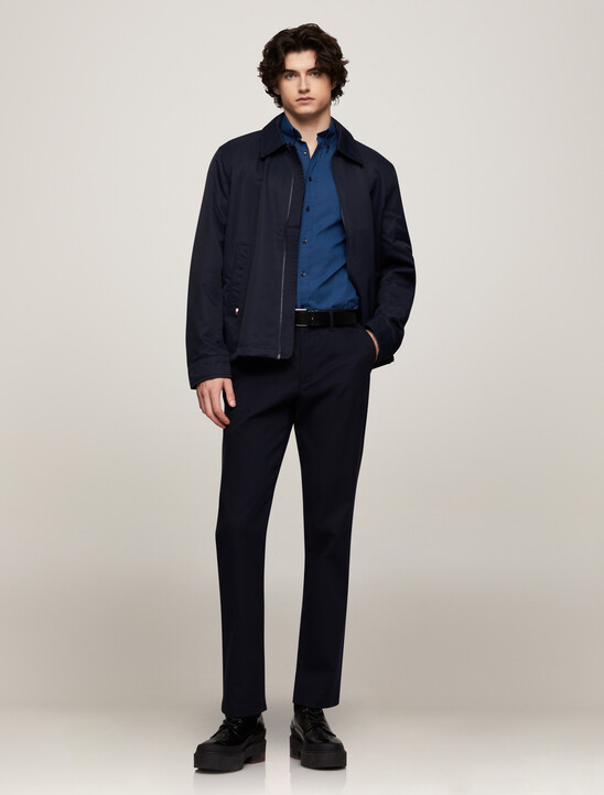 Stretch Micro Print Slim Shirt