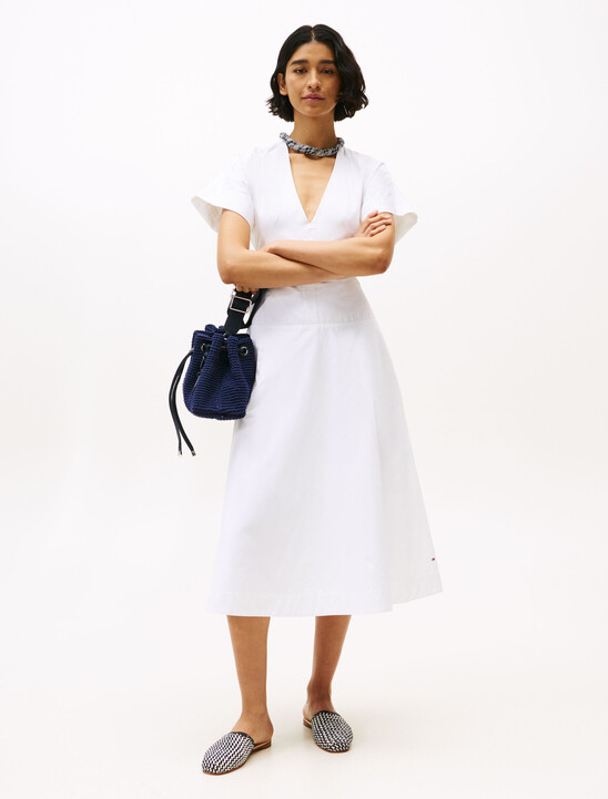 The Runway Collection Slim Midi Shirt Dress