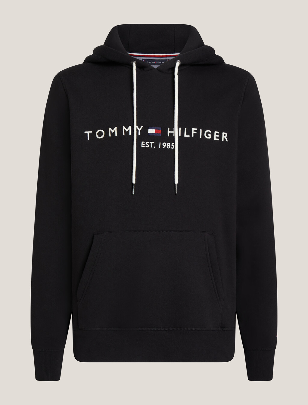 Essential Logo Hoodie, JET BLACK, hi-res
