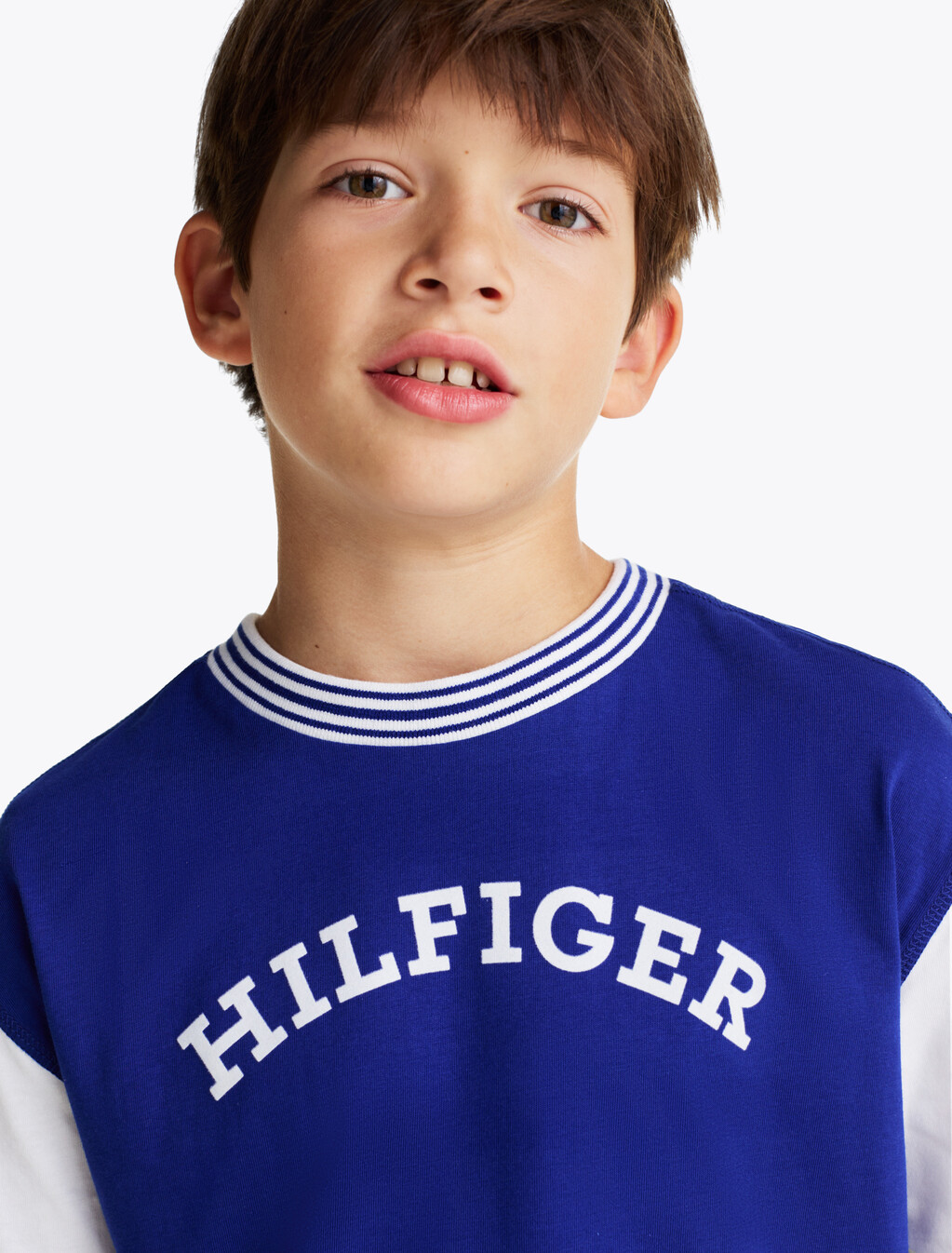Hilfiger Monotype Flock T-Shirt, Wedge Blue / White, hi-res