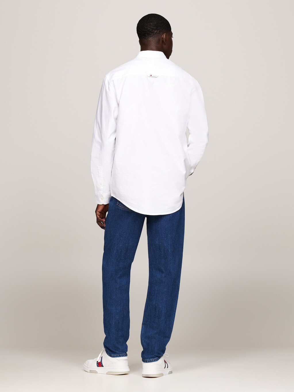 Essential Logo Regular Fit Oxford Shirt, White, hi-res