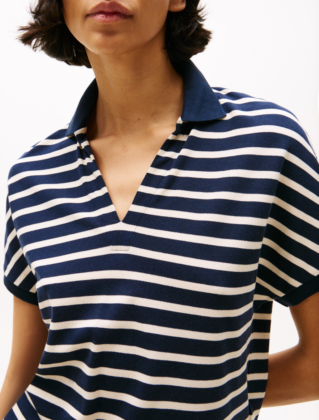 Relaxed Polo Shirt, Dark Night Navy/Calico Stp, hi-res