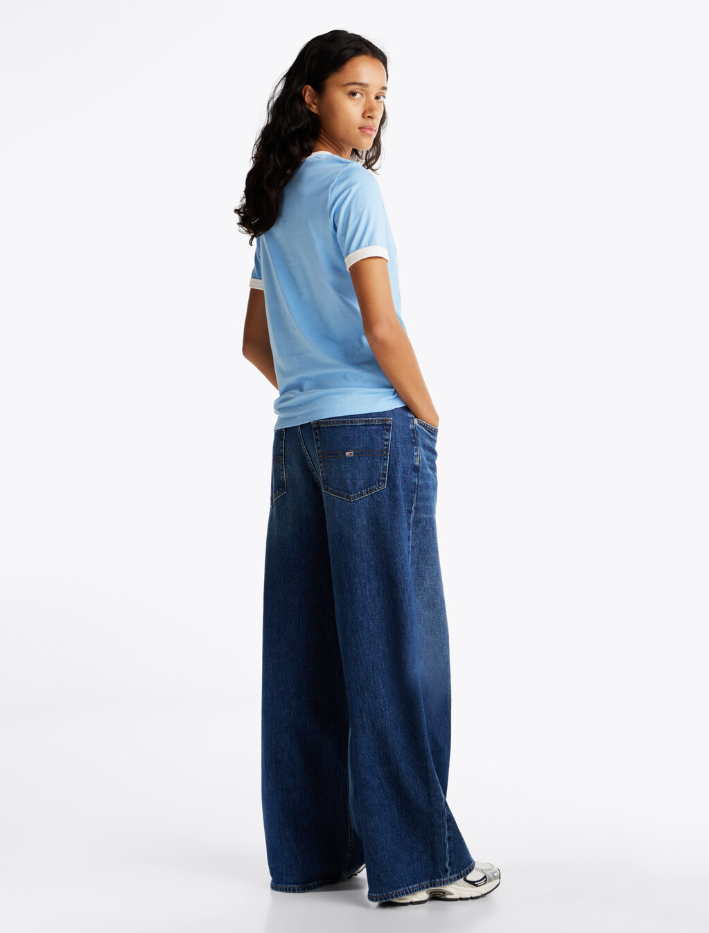 Contrast Logo Relaxed T-Shirt, Sugarplum Blue, hi-res