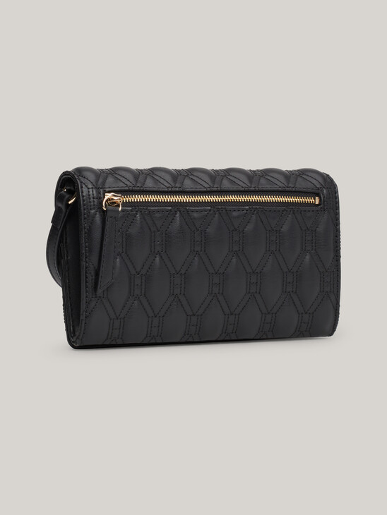 TH Monogram Diamond Quilted Crossover Bag