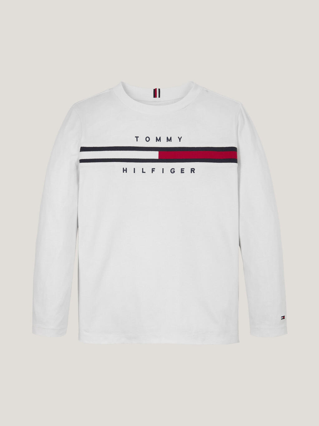 Logo Long Sleeve T-Shirt, White, hi-res