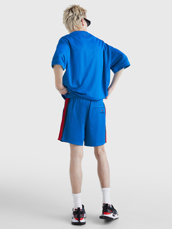 雙腰帶中性籃球短褲