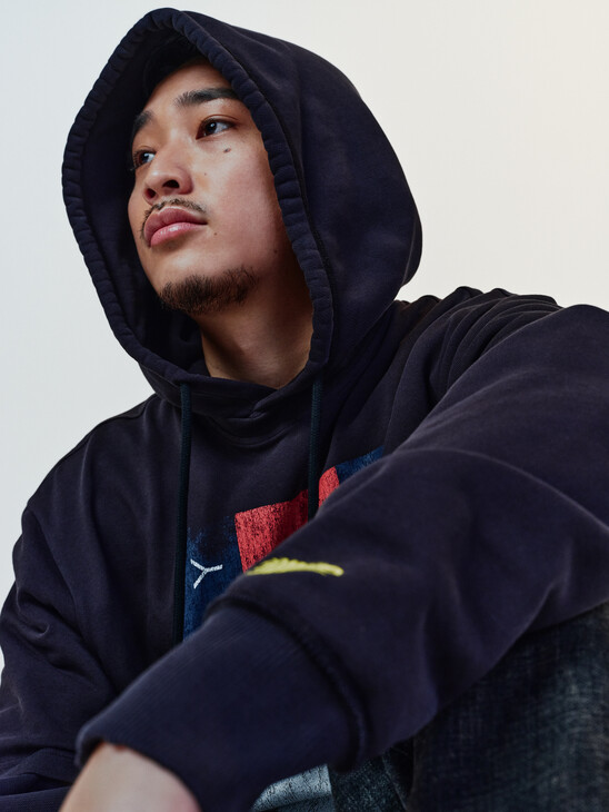 TOMMY X MYNE RELAXED HOODY