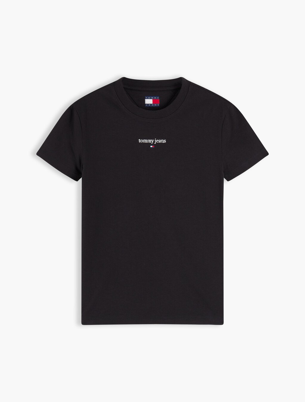 Logo Jersey Crew Neck T-Shirt, Black, hi-res