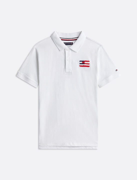 男童裝 Hilfiger 旗幟竹節棉 Polo 衫