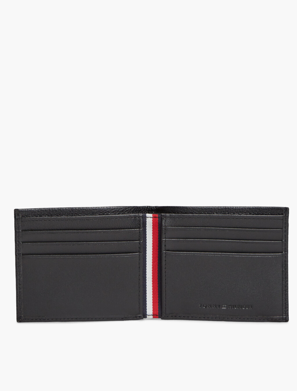 Corporate Leather Credit Card Bifold Wallet, Black, hi-res